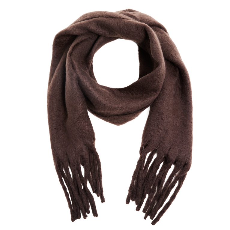 Knit scarf "Smooth Scarf" Brown melange